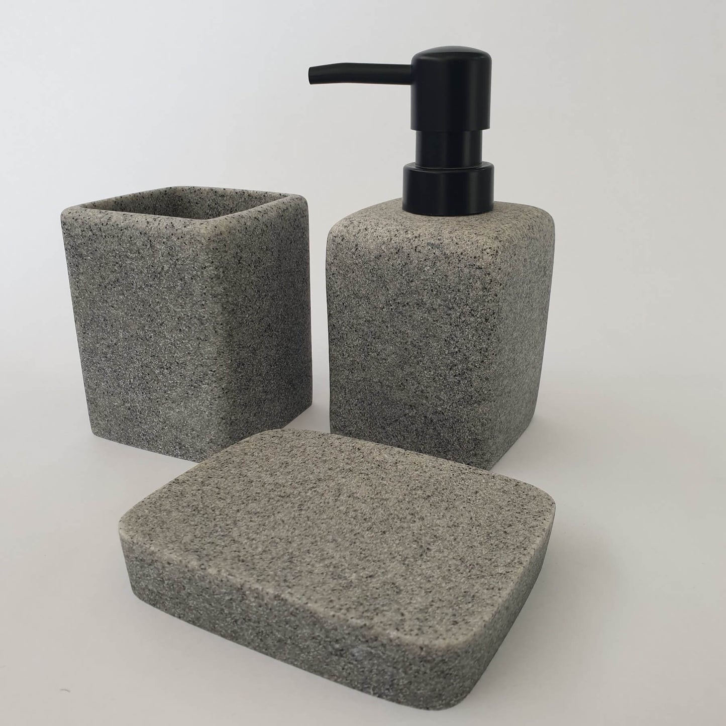 Set de salle de bain POLYRESINE effet granite