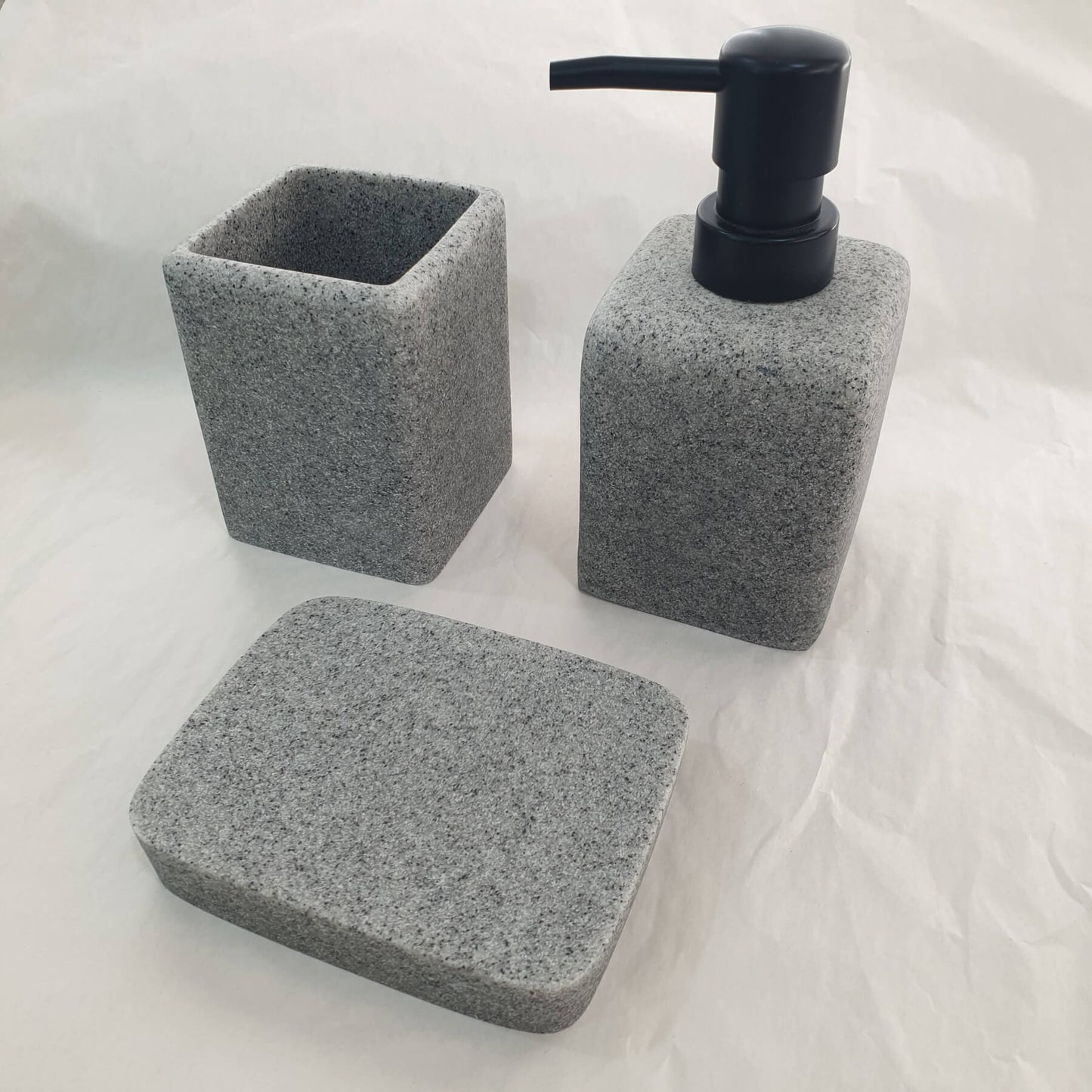 Set de salle de bain POLYRESINE effet granite