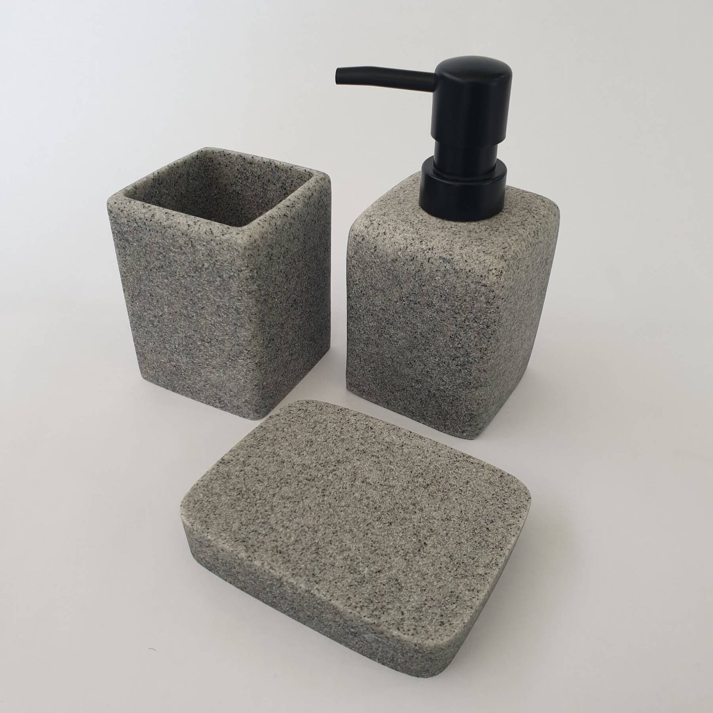 Set de salle de bain POLYRESINE effet granite